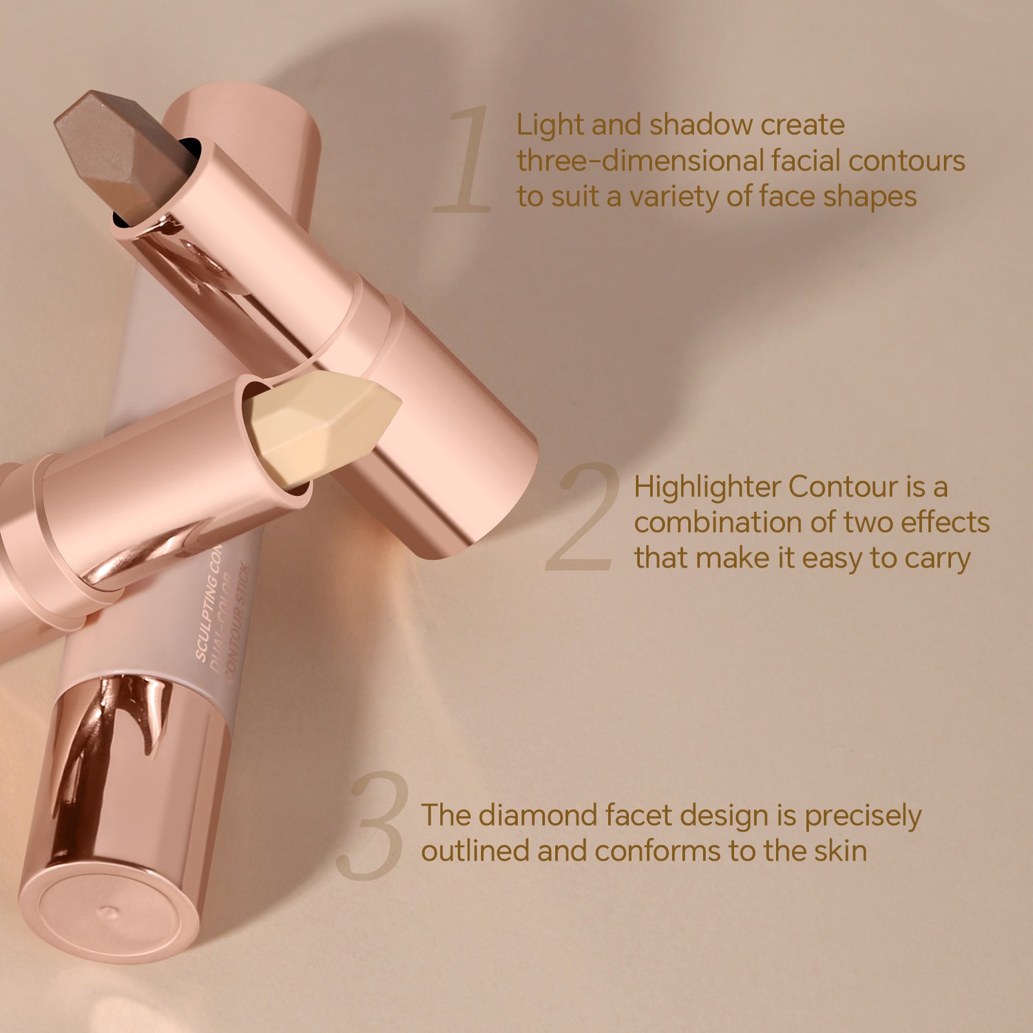 Double-headed Contour Stick Highlight Brightening