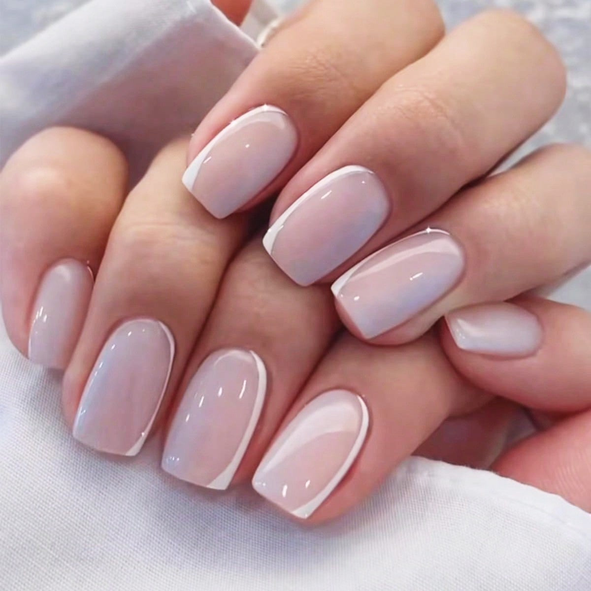 Women's European, American And French Style Pieces Fake Nail Patch