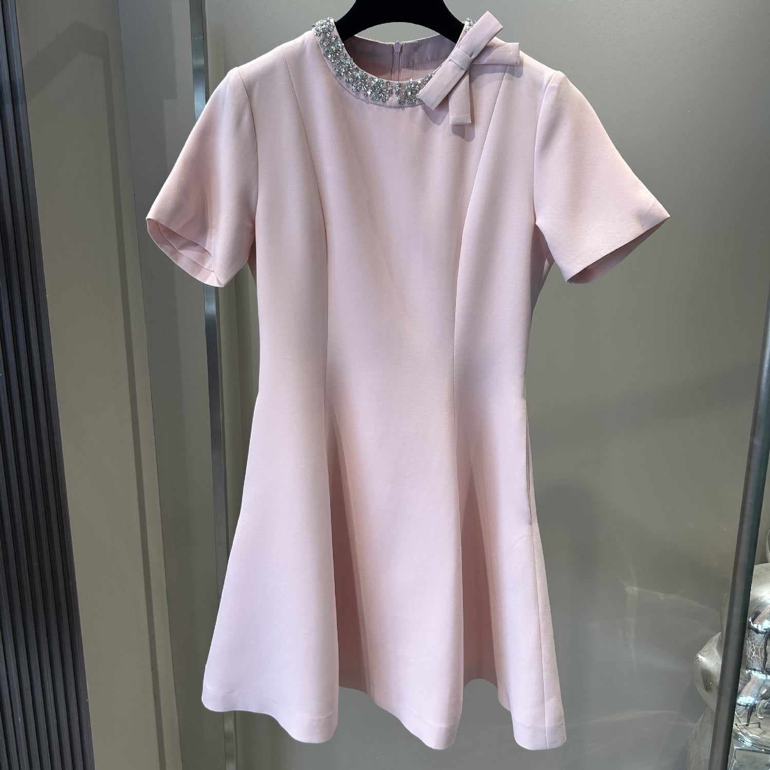 Socialite Style Heavy Industry Small Waist-tight Dress Beaded Design