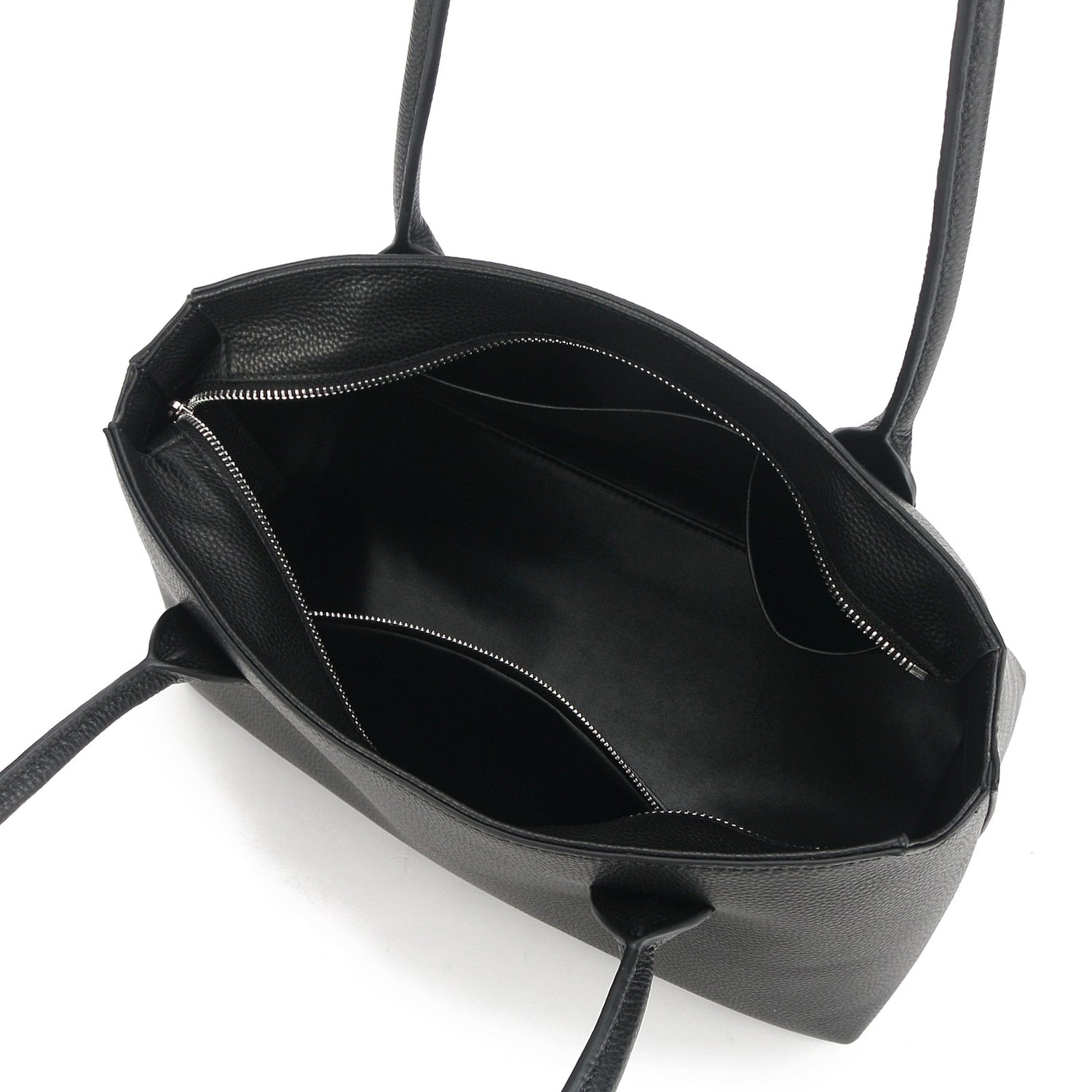 Leather Tote Large Capacity Underarm Bag Cowhide Handbag Women