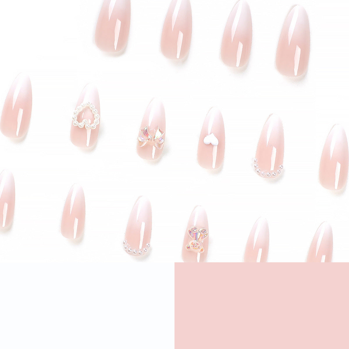 Sweet, French, Simple French Gradient Wear Nail Tip