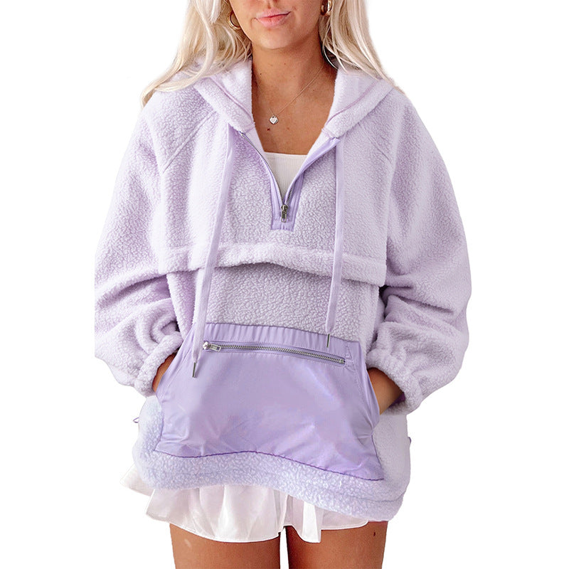 Polyester Winter Women's Hoodie Sweater