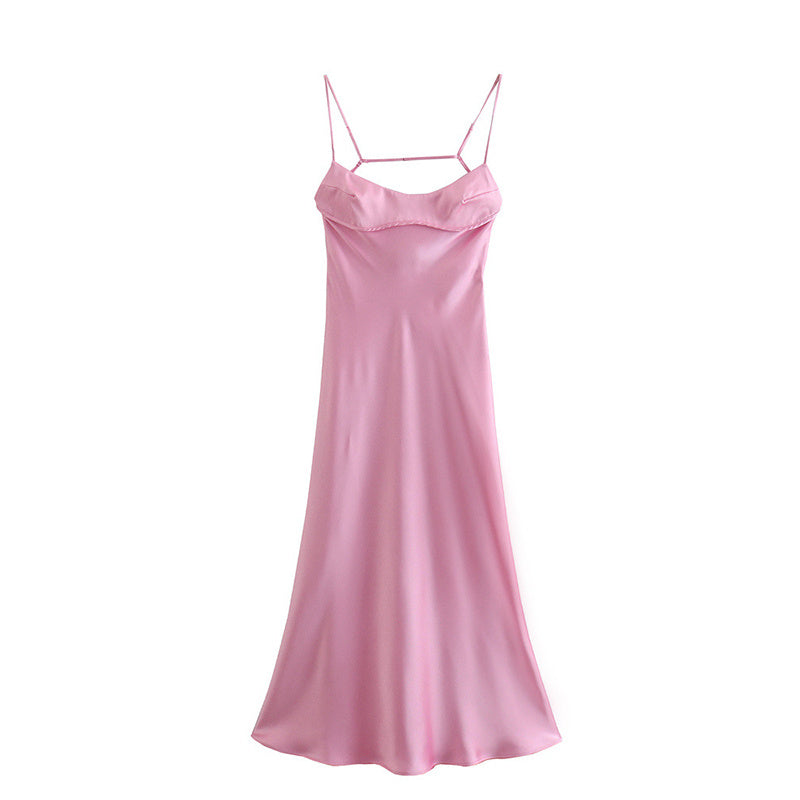 Satin Cami Slip Dress