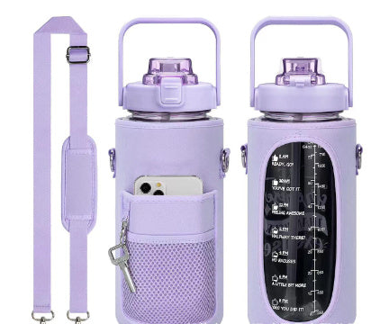 Thirst Quench Transparent Travel Bottle with Optional Travel Bag
