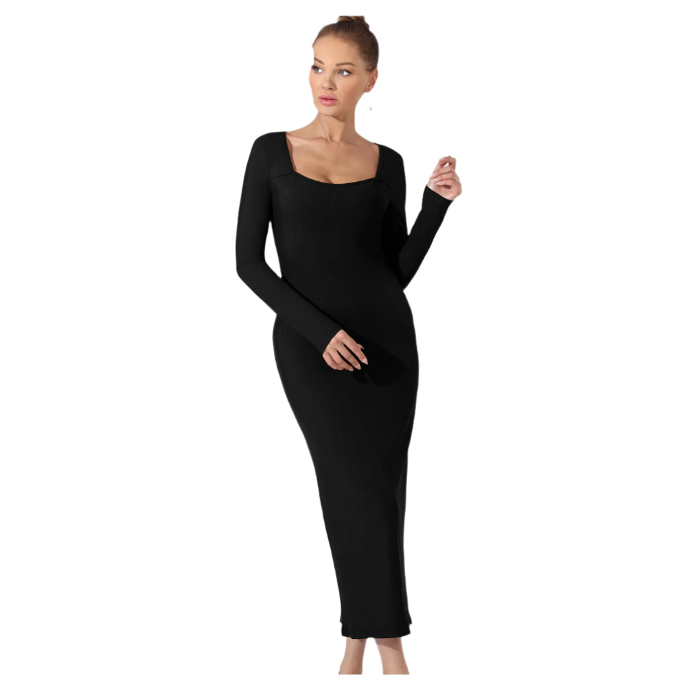 Women's Fashion Simple Solid Color Dress