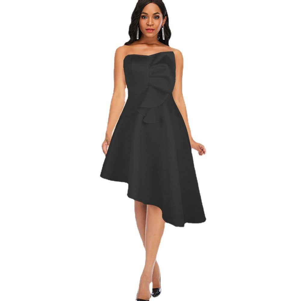 Sleeveless Asymmetric Party Dress