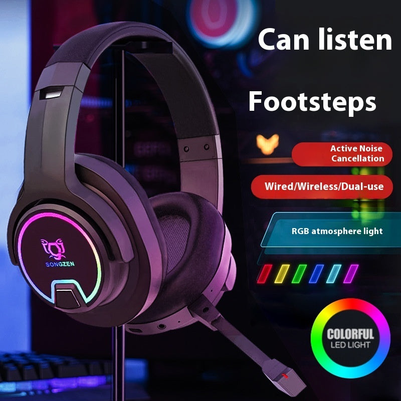 Headset Wireless With Microphone E-sports Games Noise Reduction Headset