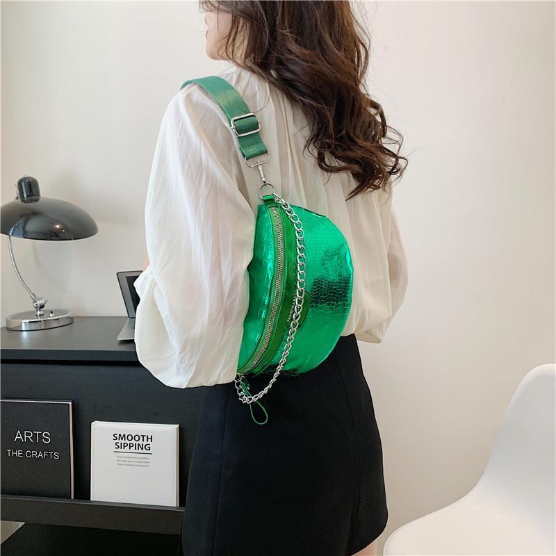 Fashion Snake Print Crossbody Fanny Pack Messenger Belt Bag