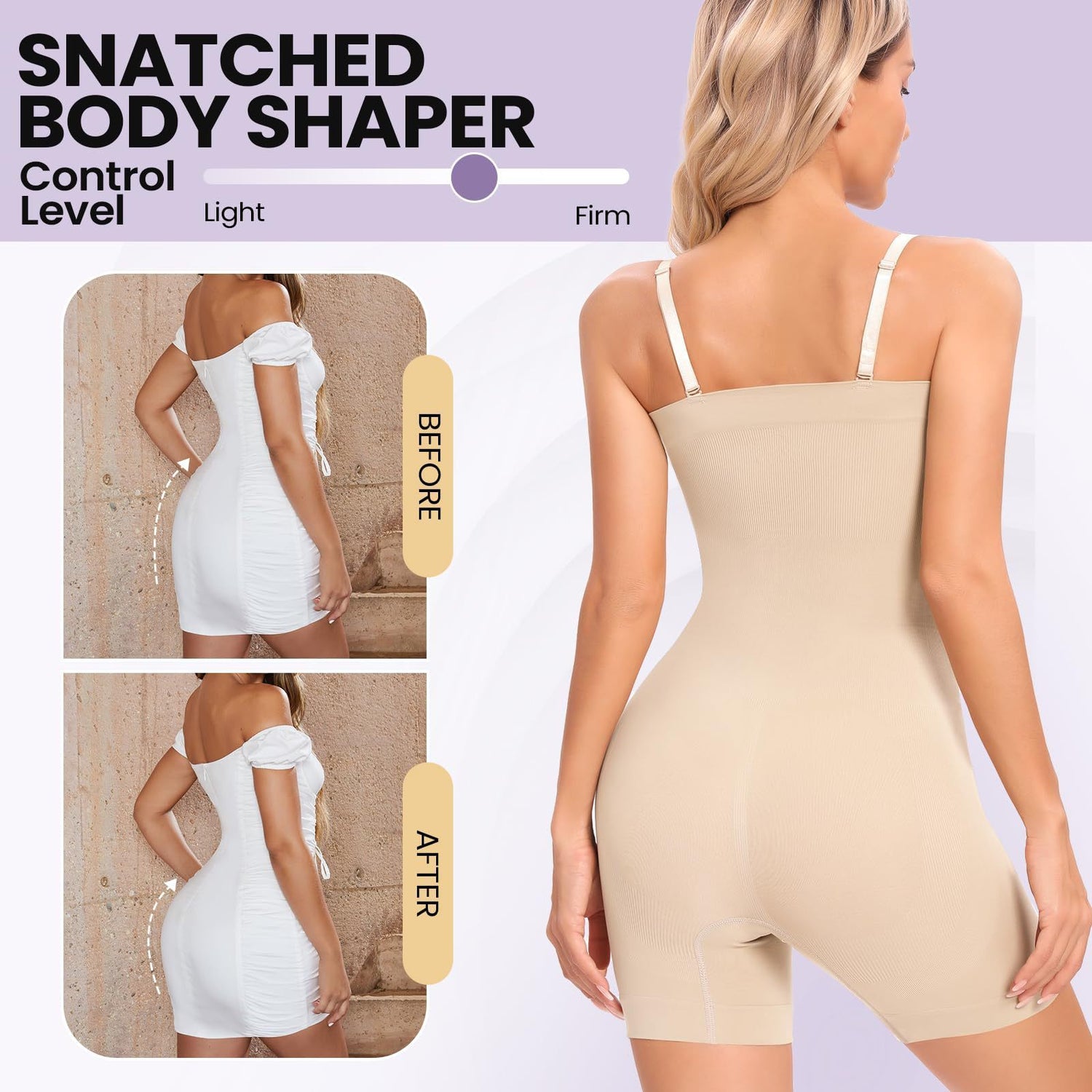 Plus Size Belly Contracting And Hip Lifting Jumpsuit