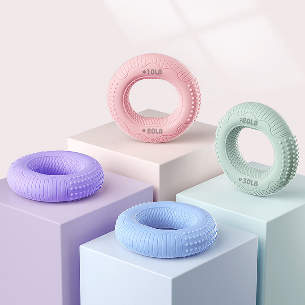 Silicone Arm Strengthening Exercise Gripping Ring Fitness Gym Finger Forearm Trainer Carpal Expander Hand Grip Strengthener Silicone Rings Fingers Forearms Exercises Grip Trainer