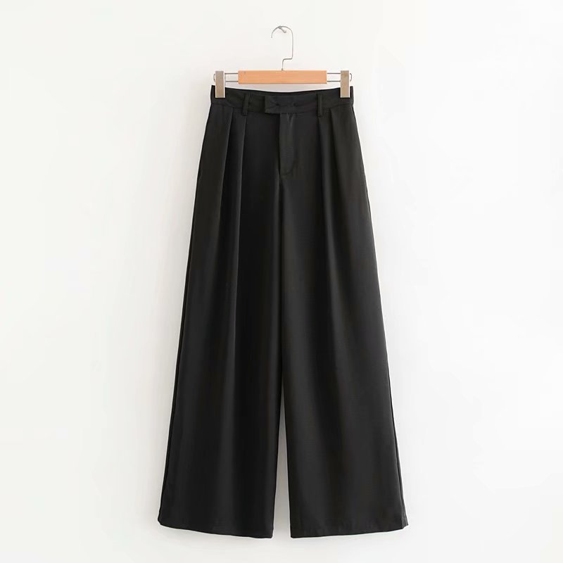 European And American New Loose High Waist Wide Leg Mopping Pants