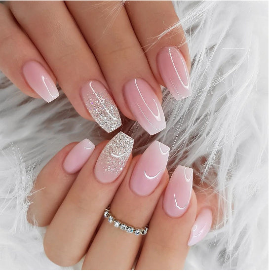 Mid-length Ballet Nail Manicure Wearable Nail Sticker