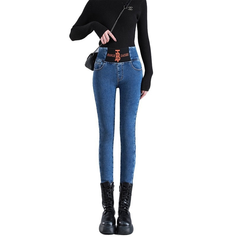 Winter Fleece Leggings Thick Velvet Jeans