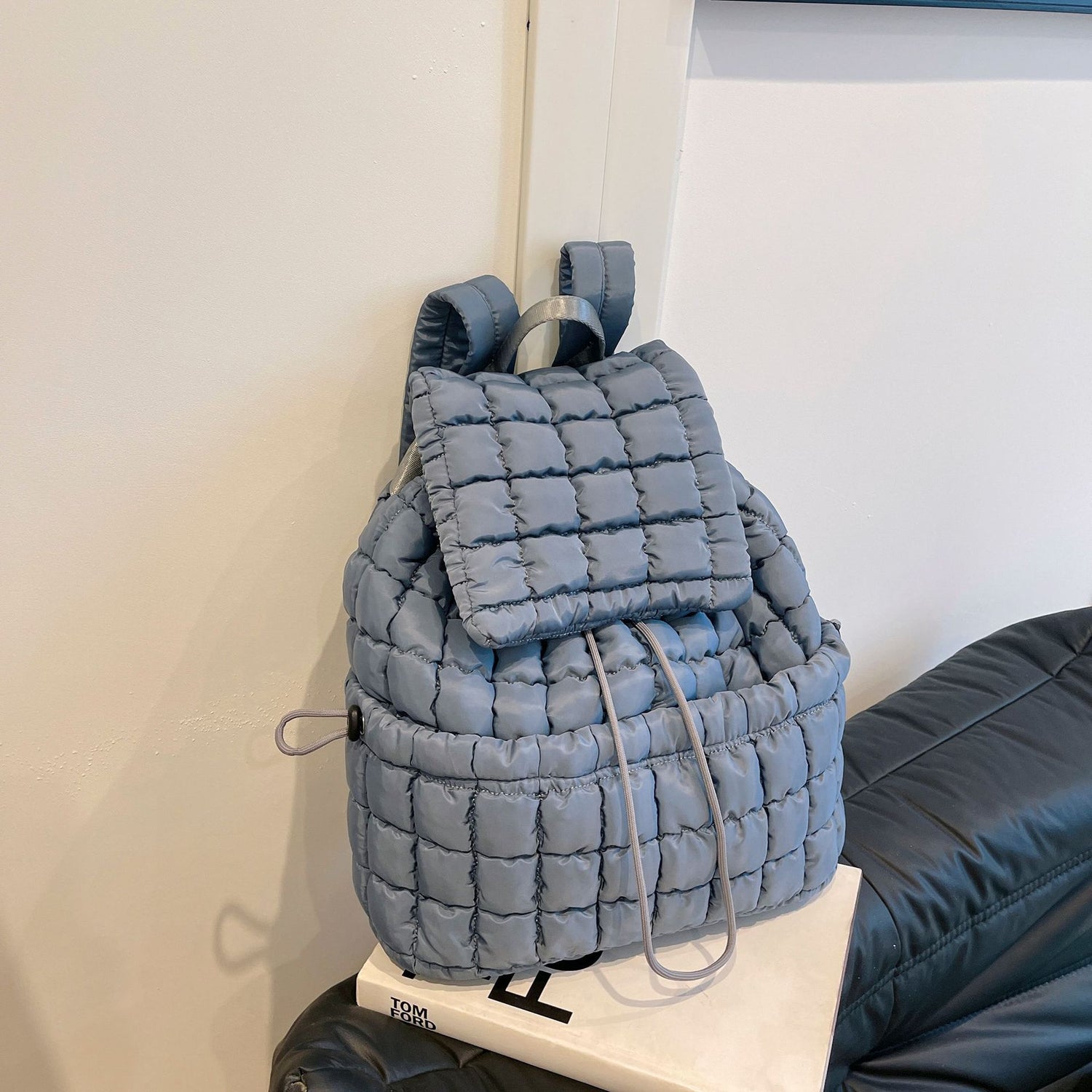Quilted Puffy Backpack Travel Pack for Women