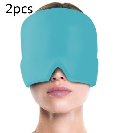 Gel Compress Eye Mask Wrap Headache Relief for Migraines, Stress, and Tension