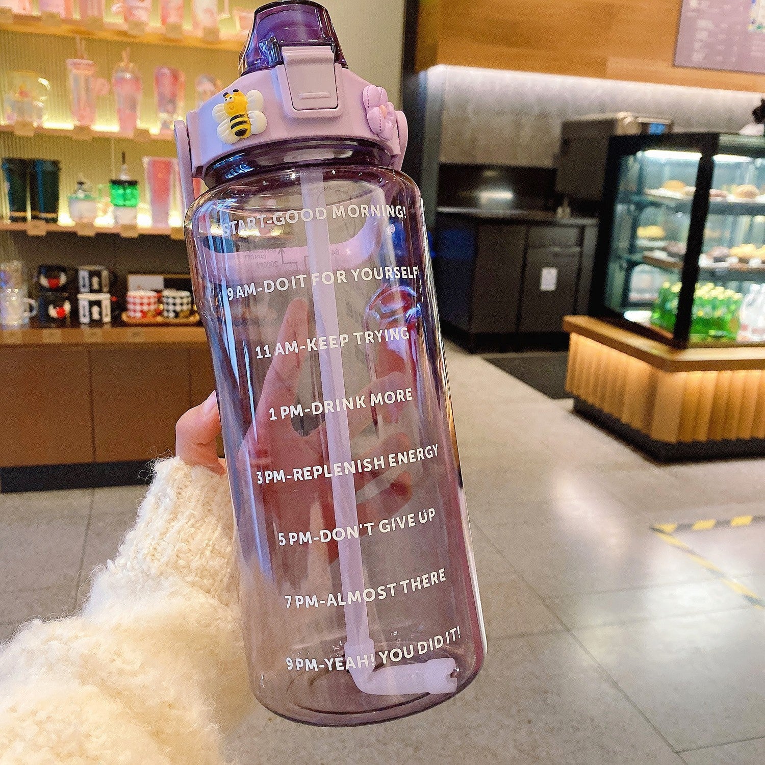 Thirst Quench Transparent Travel Bottle with Optional Travel Bag
