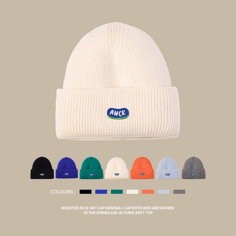 Beige Woolen Cap Women's Hat Ins