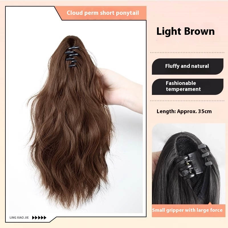 High Ponytail Long Wavy Hair Wig