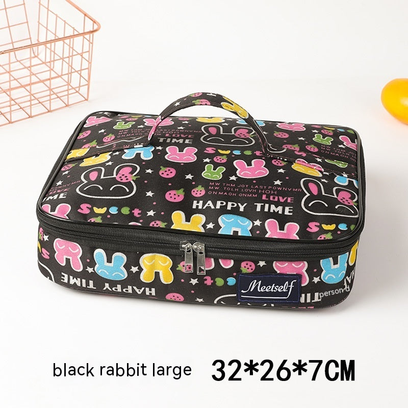 Flat Portable Lunch Bag Large