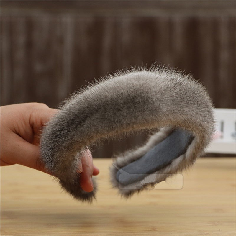Fur Hair Accessories And Mink  Fashion Headband