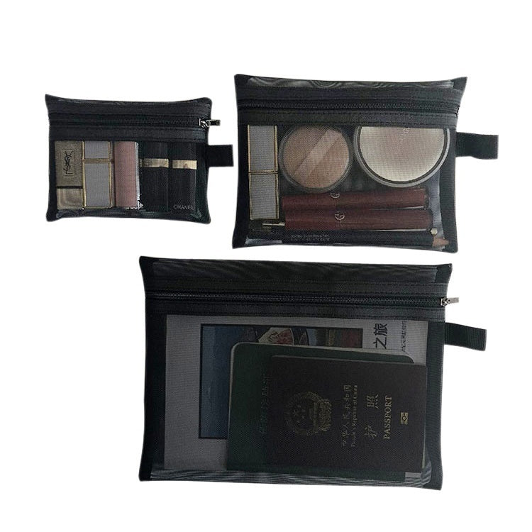 Portable Portable Mini Mesh Simple Makeup Bag