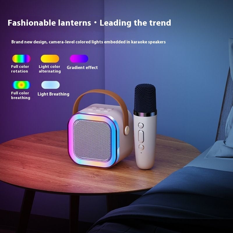 Wireless Bluetooth Audio Mini Microphone Singing And Singing All-in-one Machine Children's Family Ktv Suit