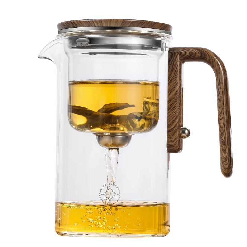 One Click Herb Infuser Tea Filter Glass Teapot 500ml