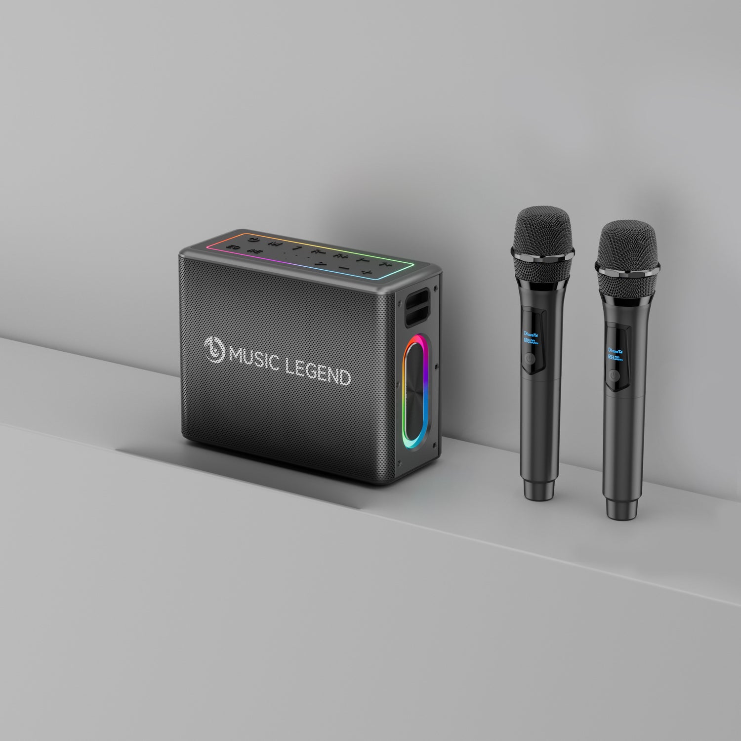 High-power Outdoor Karaoke Bluetooth Audio Mobile Karaoke With Microphone Sound Card