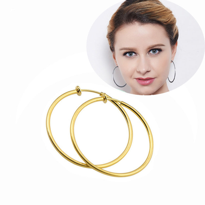 Stylish Non Perforated Earless Spring Clip