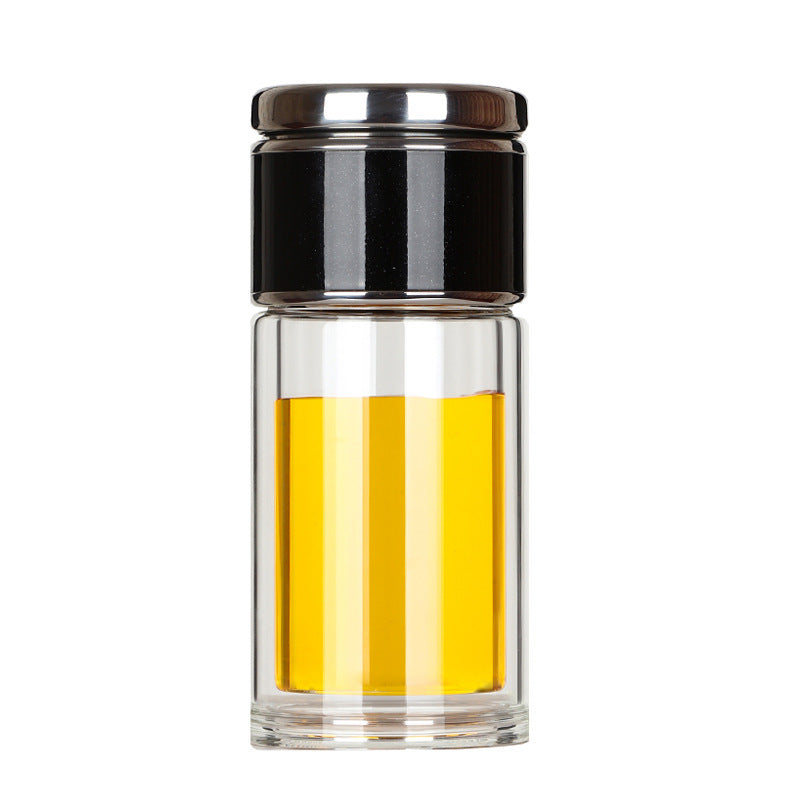 Portable Glass Tea Tumbler