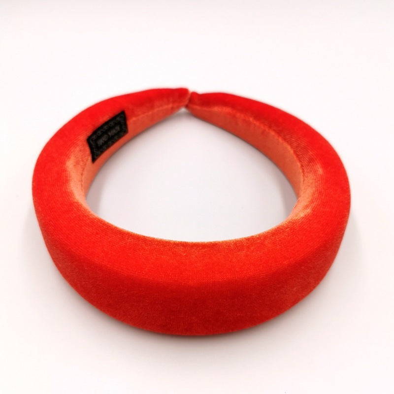 Gold Velvet Flannel Sponge Headband