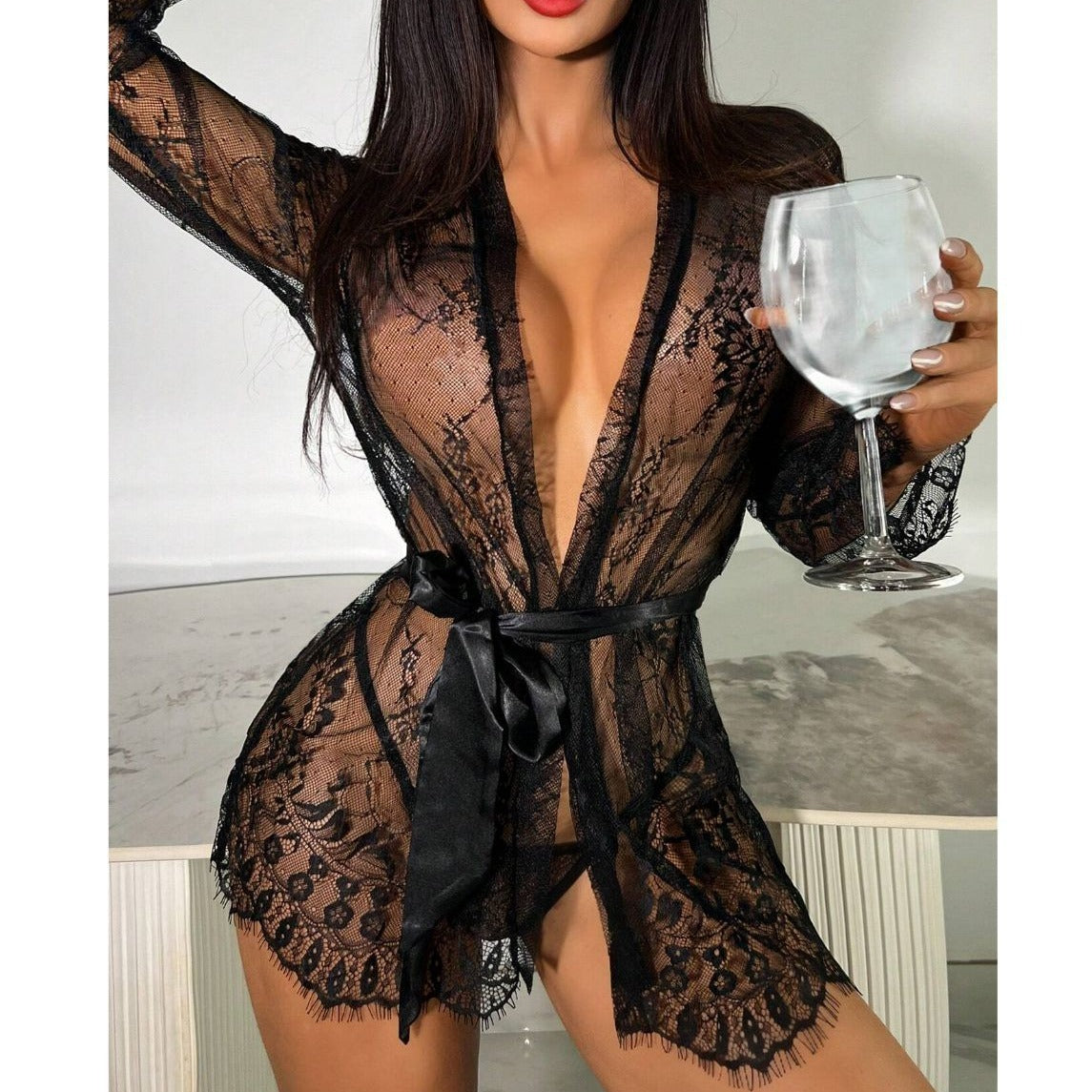 New Lace See-through Pajamas For Women