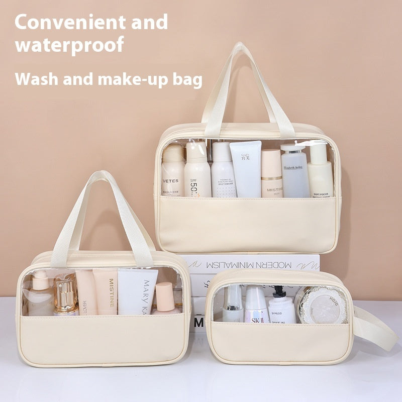 Large Capacity Cosmetic Bag Women's Transparent