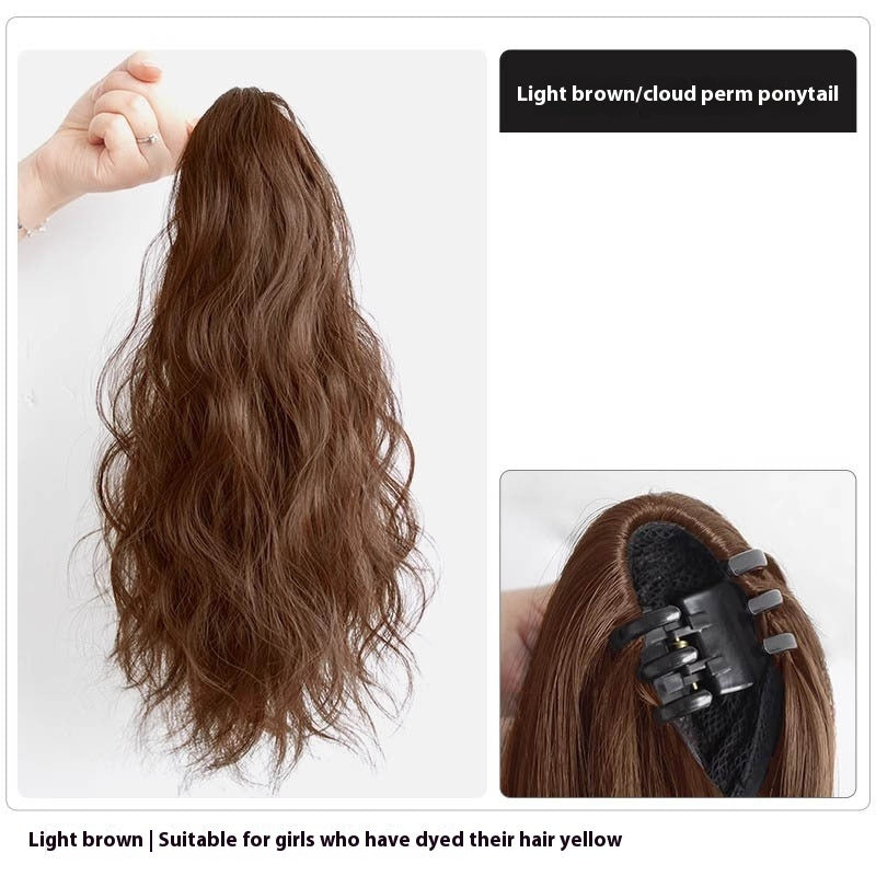 High Ponytail Long Wavy Hair Wig