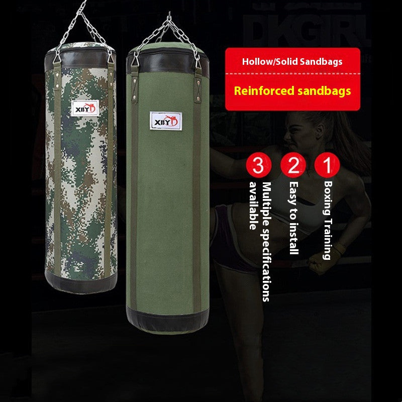 Hanging Boxing Canvas Sandbag Training Equipment