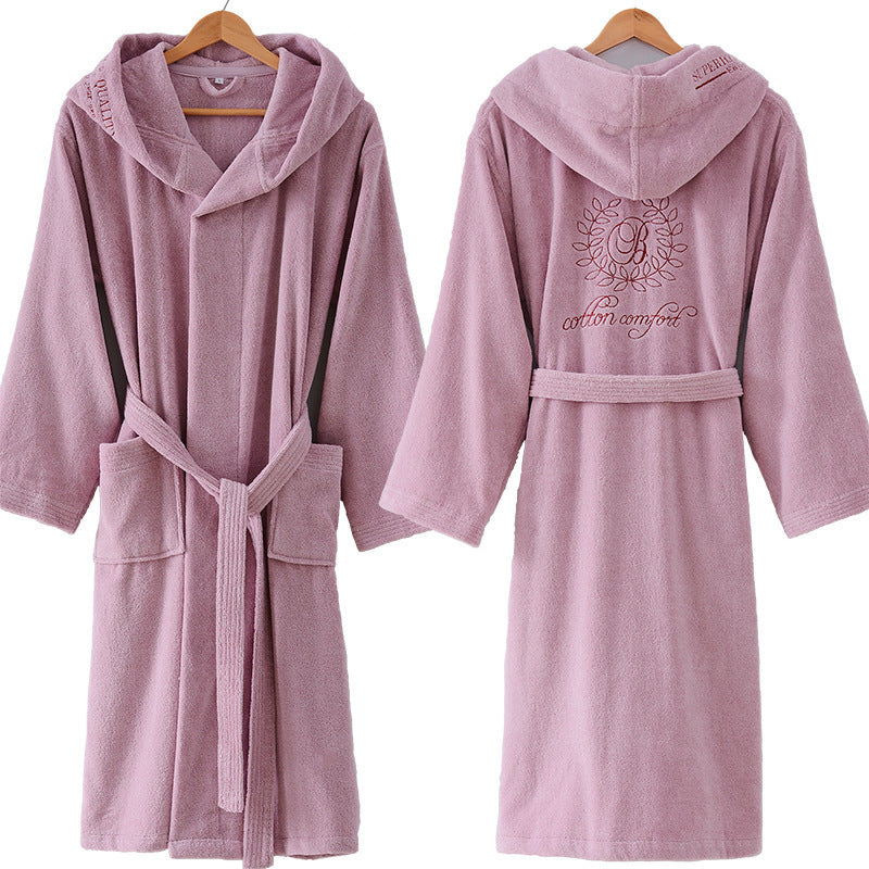 Hooded Cotton Hotel Robe