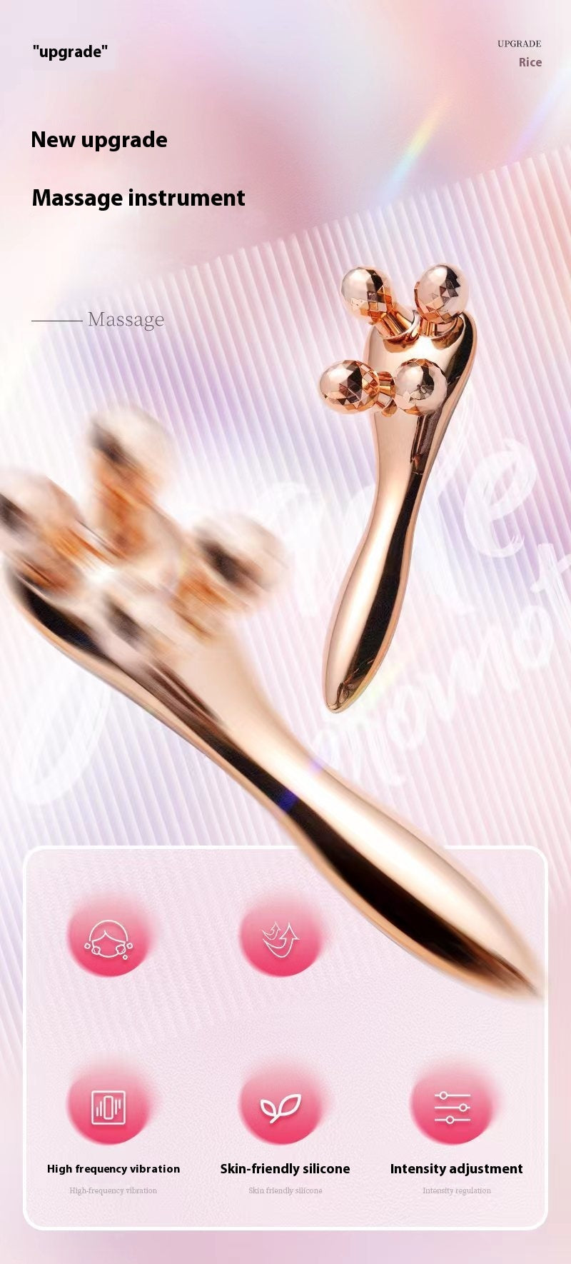 4D Face Slimming Four-Wheel Full Body Massage Device