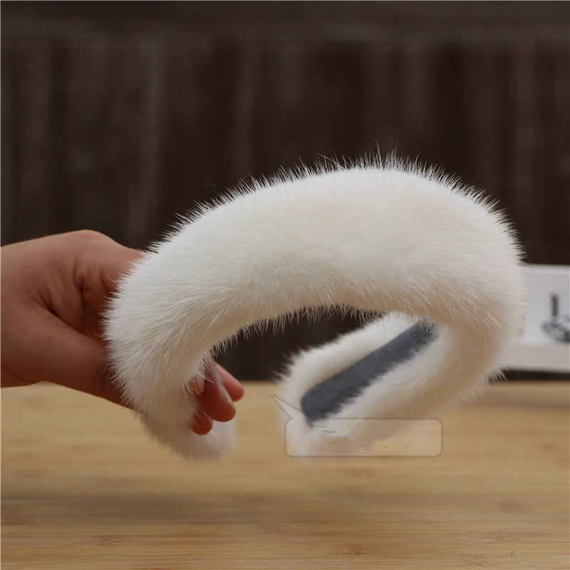 Fur Hair Accessories And Mink  Fashion Headband