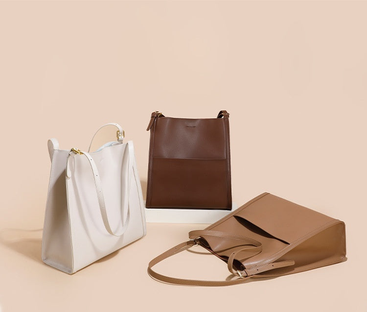 Genuine Leather Women's Bag Large Capacity Niche Commuter