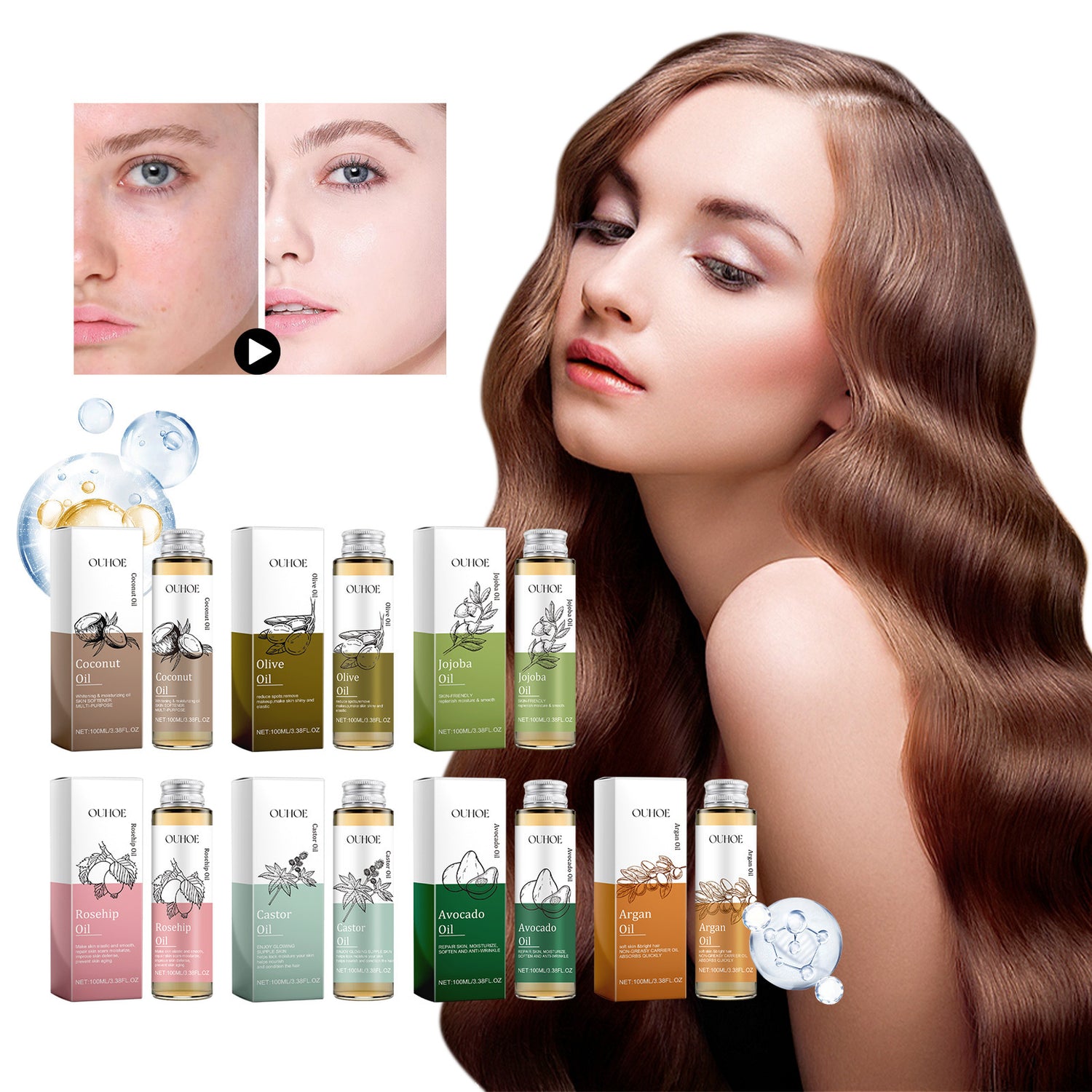 Multi-Effect Skin Massage Treatment Oil