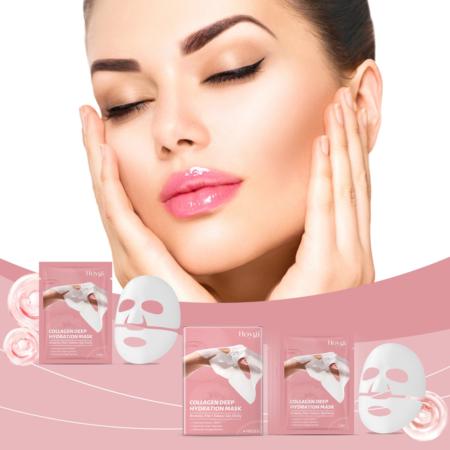 3-in-1 Collagen Deep Hydration Fiber Mask
