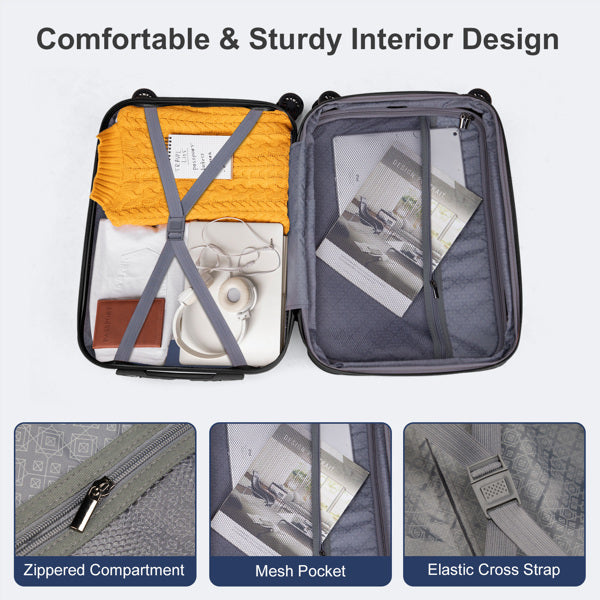 2-Piece Expandable Luggage Set, 14in 20in