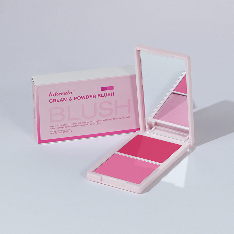Two-in-one Blusher Blush Powder Plate Not Easy To Smudge