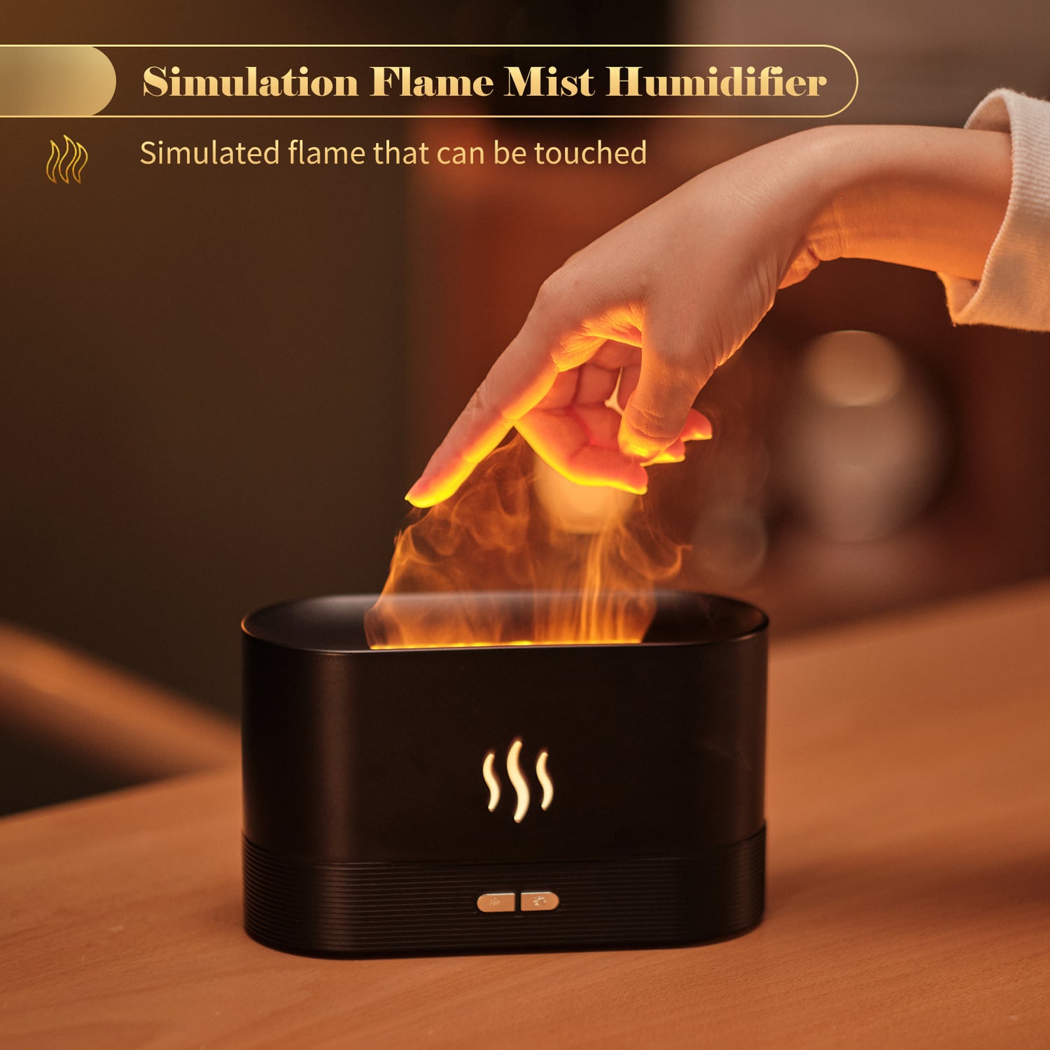 Aroma Diffuser Flame Light Mist Humidifier Aromatherapy Diffuser for Home Spa