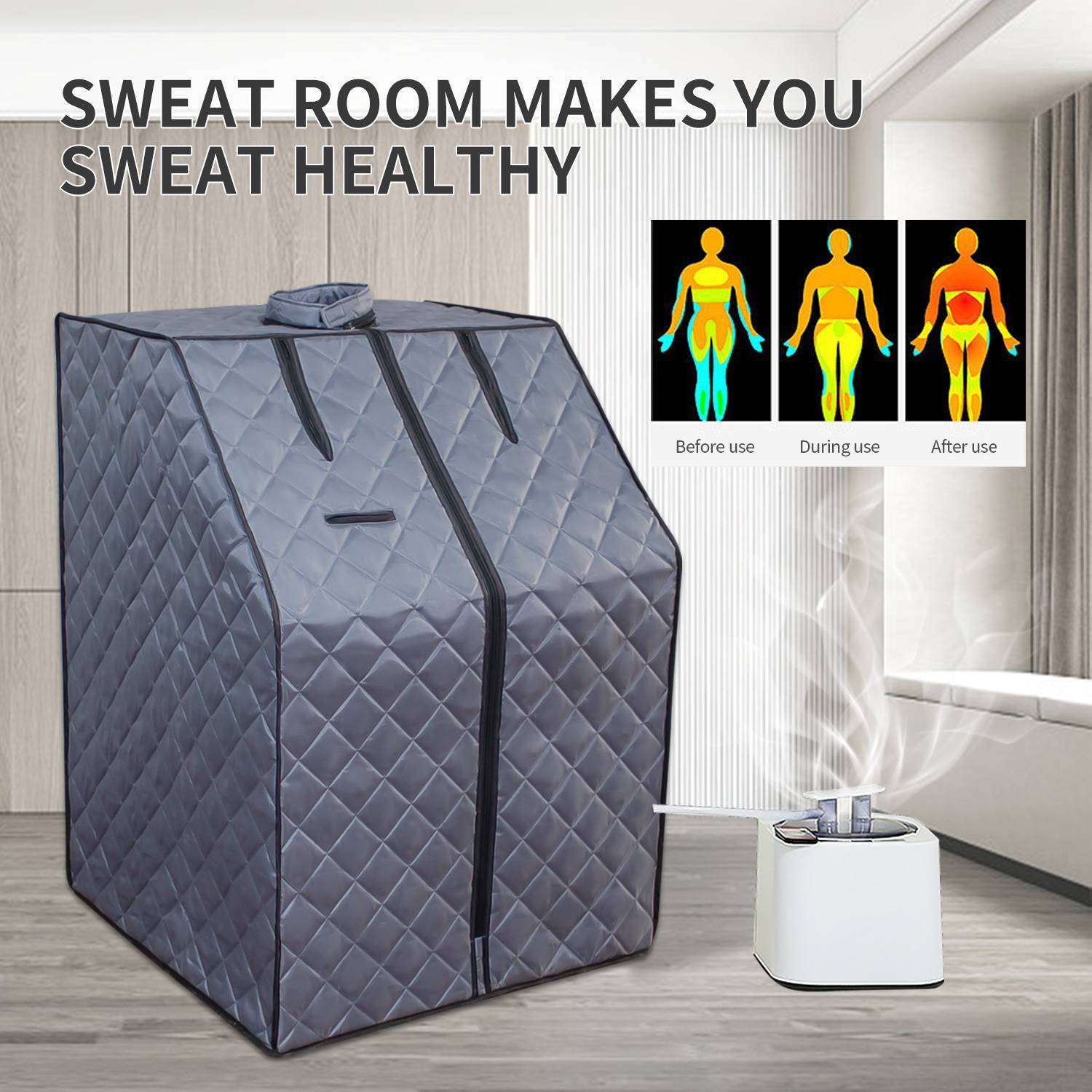 Portable Sauna For Home - Steam Sauna Tent, Personal Sauna With Remote Included