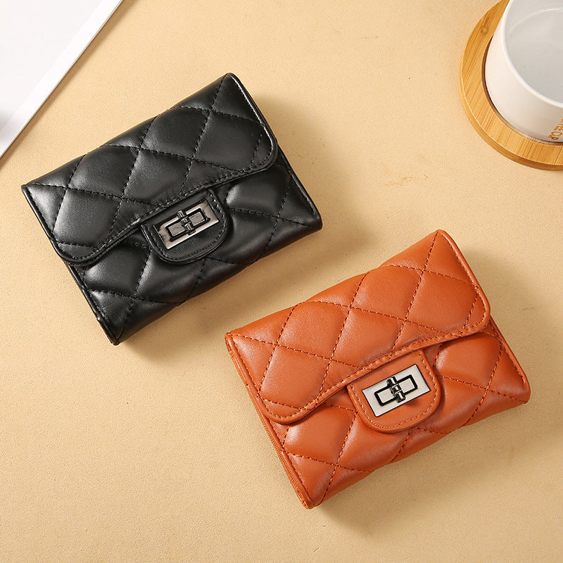 Classic Quilted Wallet Clutch