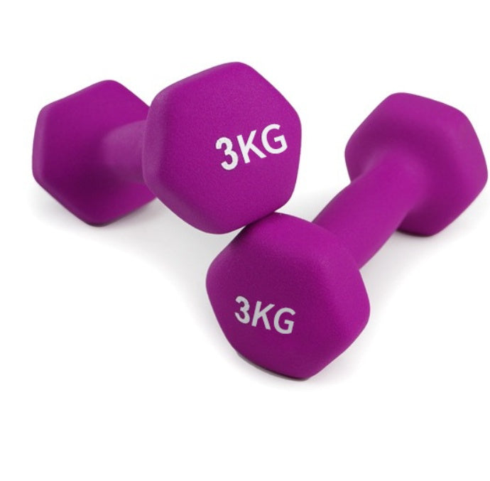 Color Coated Small Hexagonal Dumbbells