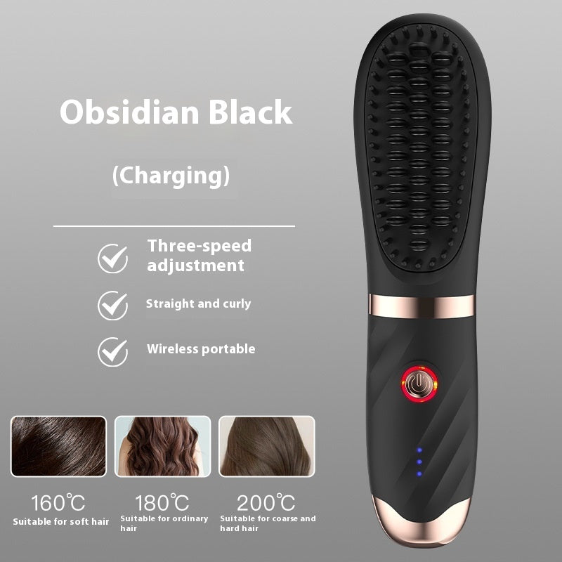 Mini Charging Straight Comb Negative Ion Hair Care Soft Massage Comb
