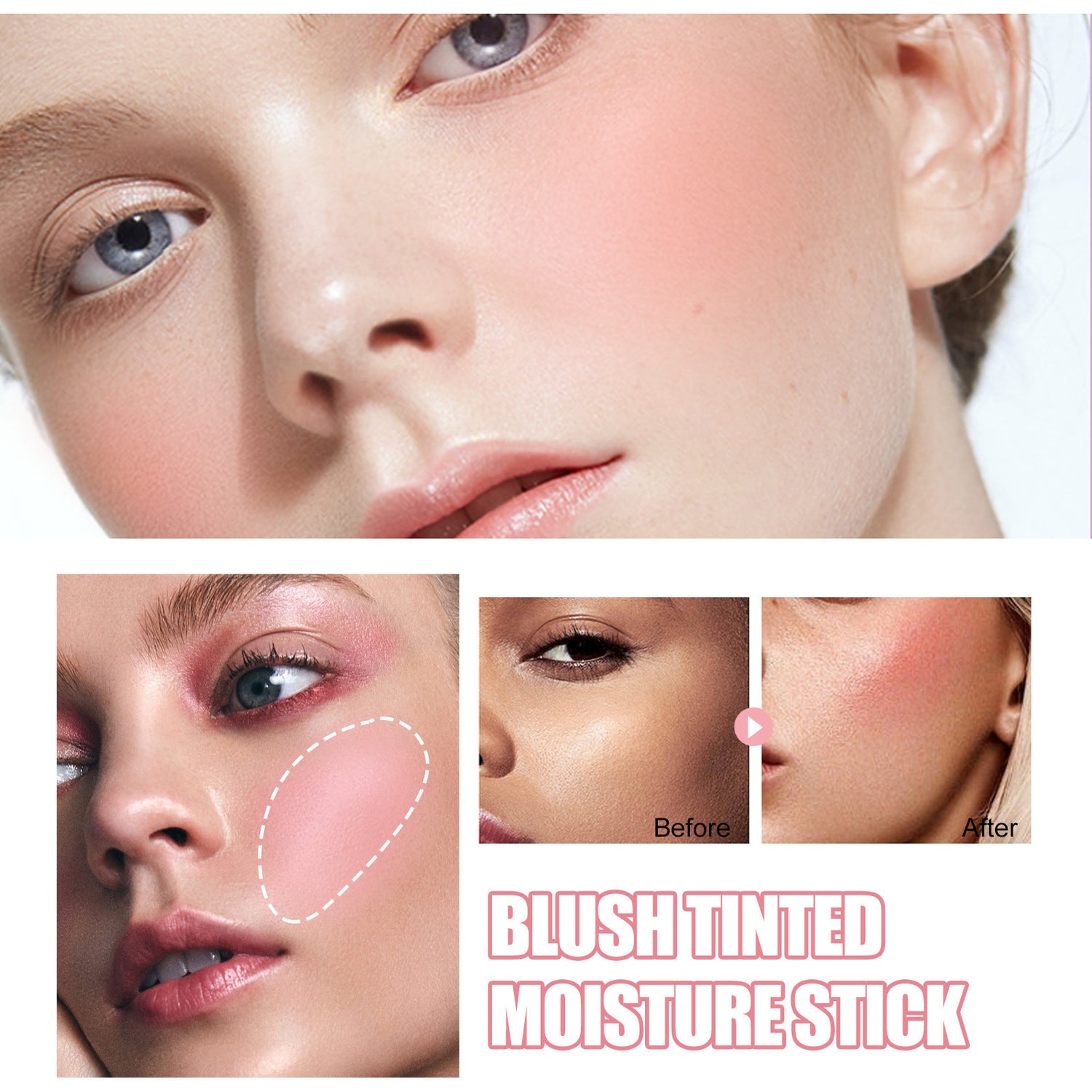 Brightening Base Three-dimensional Repair Blush Stick