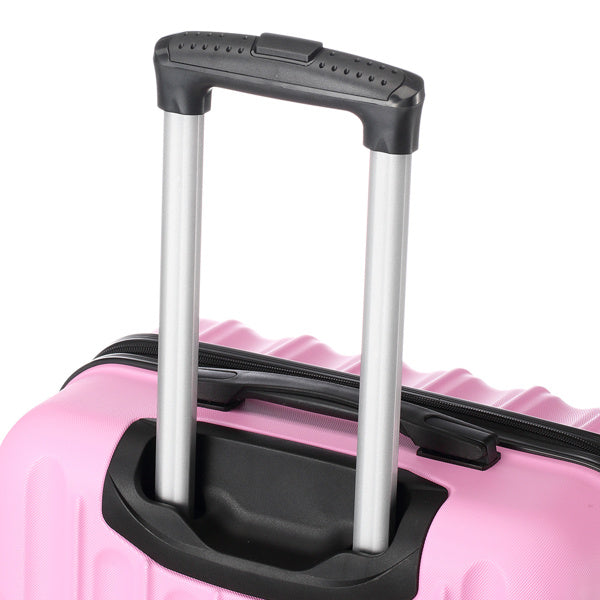 Bubble Gum Pink Luggage Set, 20in 24in 28in